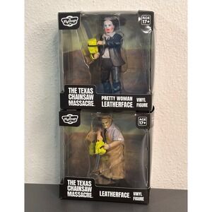 CultureFly Texas Chainsaw Massacre Vinyl Figure Set Leatherface Horror Bundle